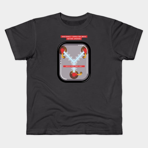 Flux capacitor Kids T-Shirt by Playground